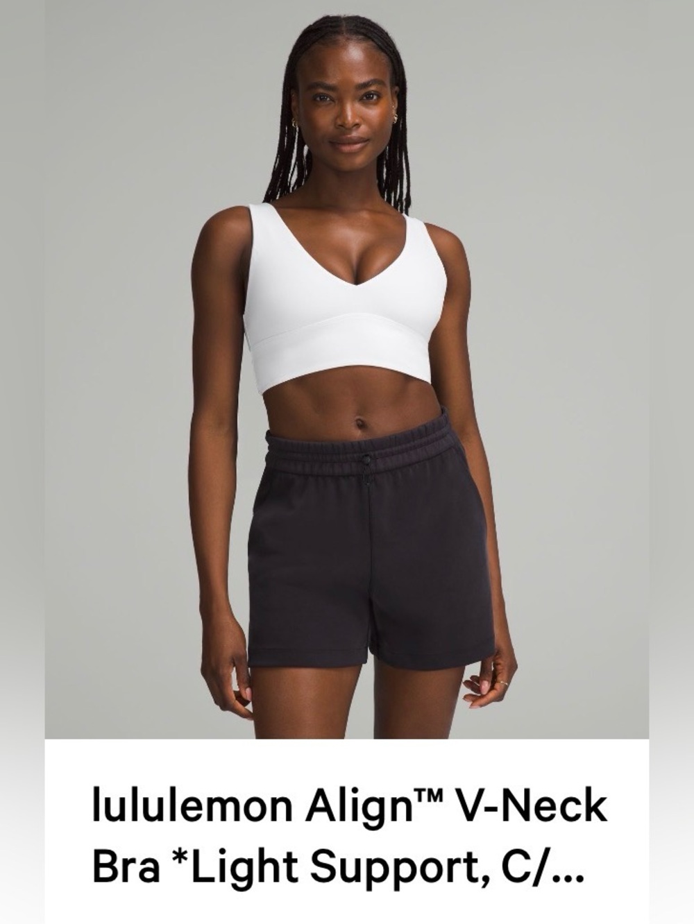 Lululemon Align V- Neck Bra White